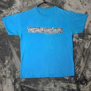 Vintage Y2K Surf Gear Hawaii Short Sleeve T-Shirt Size Mens Large Beach Floral